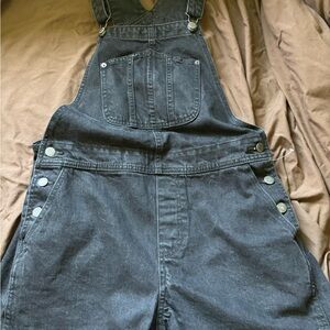 Old Navy Black Denim Overalls